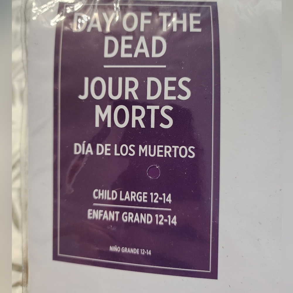Girl's Day Of The Dead/Dia de Los Muertos Halloween Costume - Large (12-14) - Picture 3 of 5